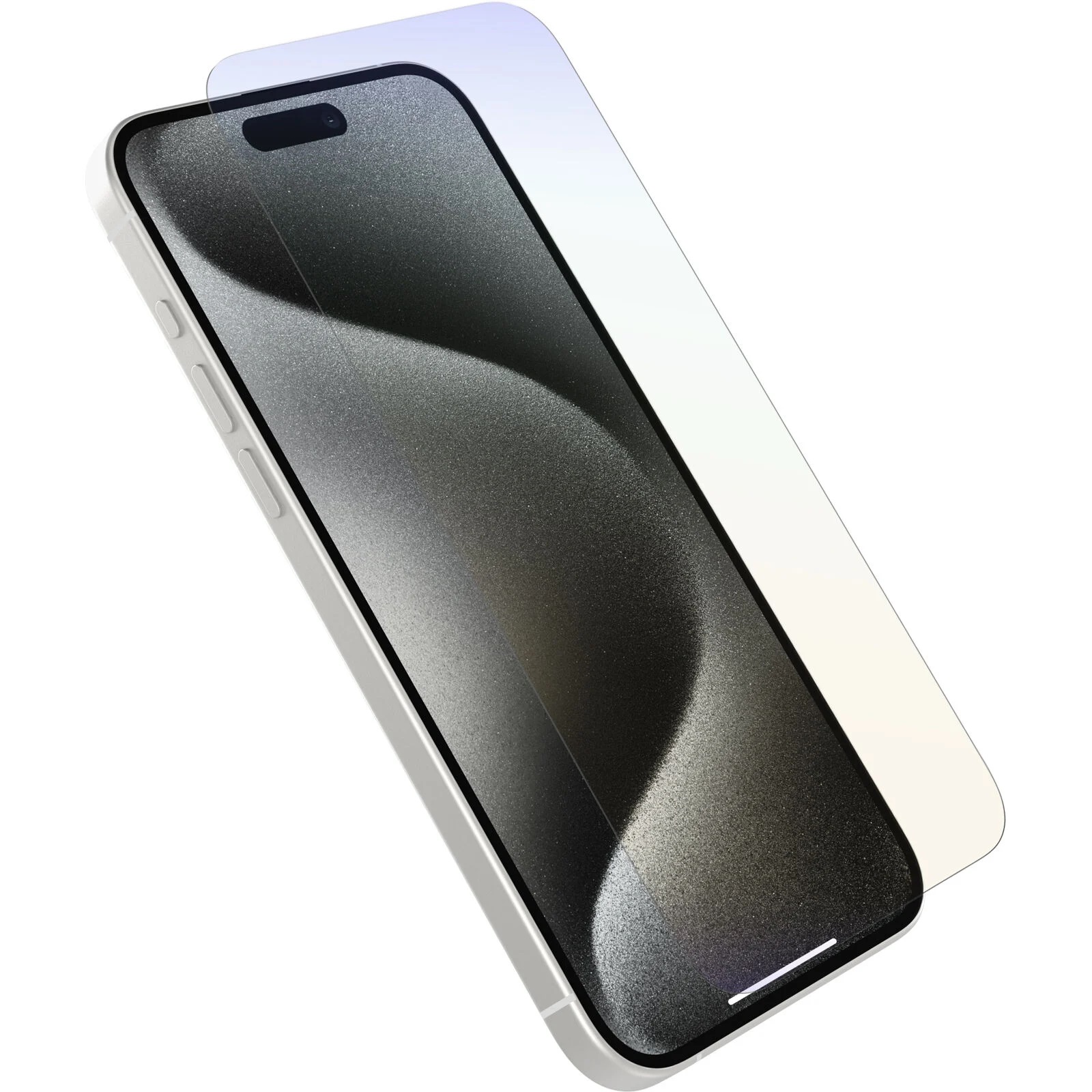 OtterBox Premium Pro Glass Antimicrobial Anti-Blue Light Screen Protector for Apple iPhone 15 Pro Max 6.7" - Clear, 9H Hardness, Drop+ Protection, 2 Years Warranty