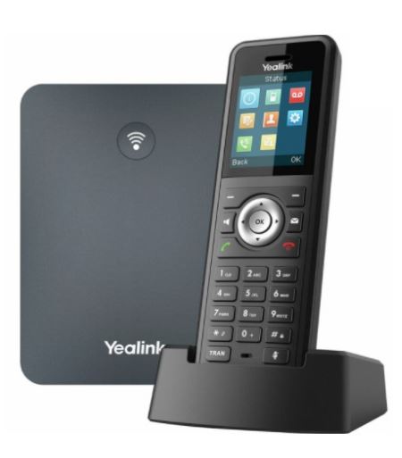 Yealink W79P DECT Phone System with W70B Base Station and W59R IP67 Rugged Handset, Bluetooth, 10 SIP Accounts, 20 Calls, Opus Audio