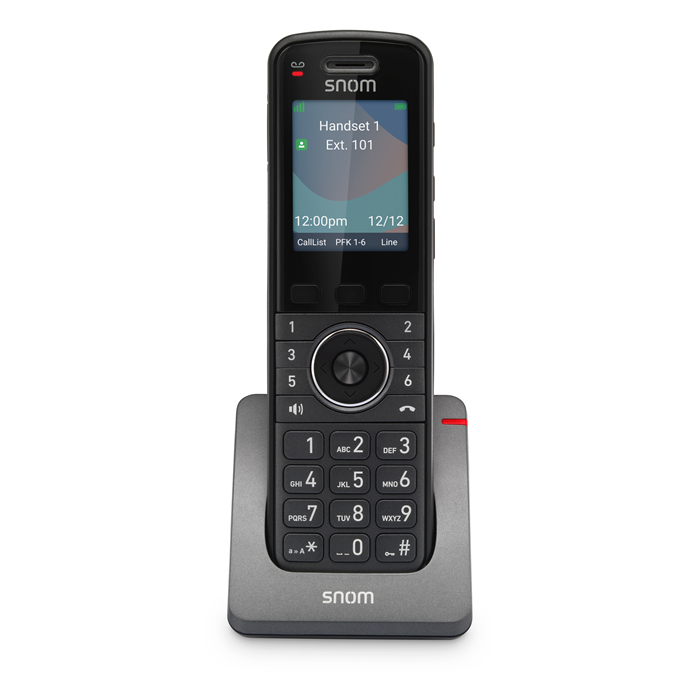 Snom M55 DECT Handset with Bluetooth, HD Audio, 2.4" Color Display, Long Battery Life & Backlit Keys for SME Environments