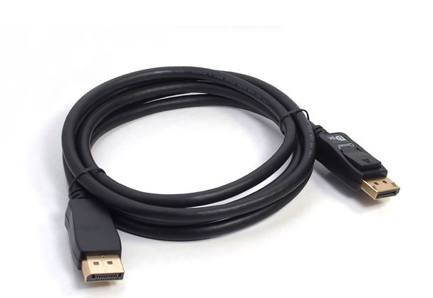 Oxhorn 5M DisplayPort Cable v1.4 - 8K@60Hz, Male to Male, Gold-Plated Connectors, Black PVC Jacket