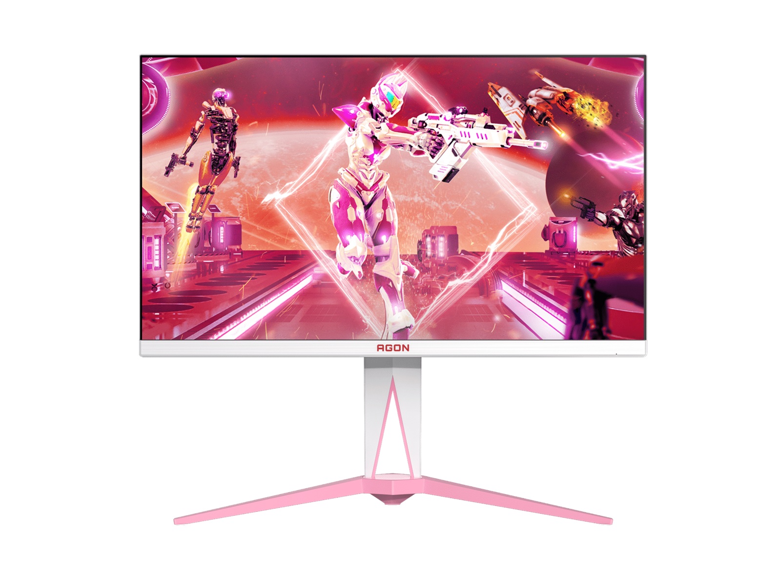 AOC AGON AG275QXR 27" QHD IPS Gaming Monitor 170Hz 1ms Response HDR400 FreeSync Premium G-Sync Compatible USB 3.2 Pink Edition