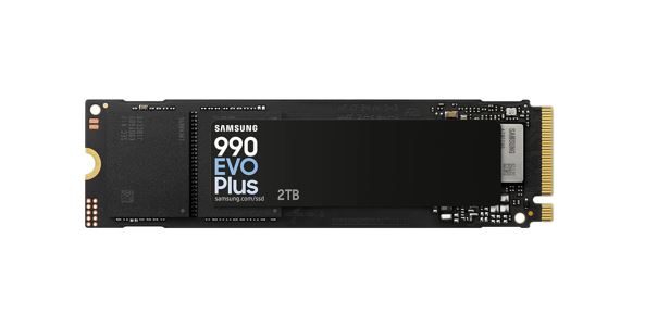 Samsung 990 EVO Plus 2TB PCIe Gen4 NVMe M.2 SSD 7250MB/s Read, 6300MB/s Write, 1200TBW Endurance, AES 256-bit Encryption, 5-Year Warranty