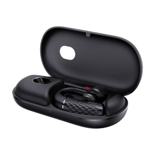 Yealink BH71 Bluetooth Wireless Mono Headset with 4-Mic Noise Cancellation, 10H Talk Time, Adjustable Ear Hook, 130FT Range, USB-C to USB-A