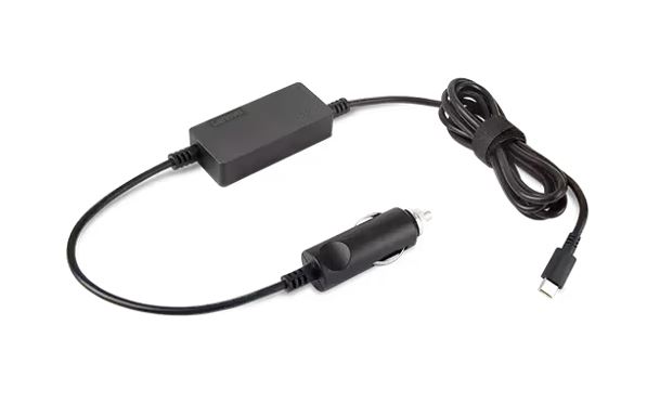 Lenovo 65W USB-C DC Travel Adapter Car Charger with 1.8m Cable, Lightweight 140g for ThinkPad, ThinkBook, IdeaPad & USB-C Devices