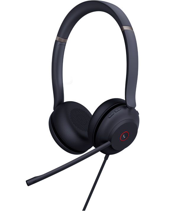 Yealink UH37 Dual USB Wired Headset with Noise-Cancelling Mics, 35mm Stereo Speakers, Busylight, Leather Ear Cushions - UC & Microsoft Teams Certified