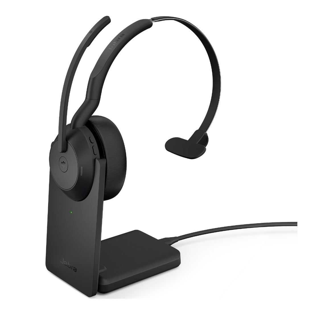 Jabra Evolve2 55 USB-A Mono Wireless Headset with Active Noise Cancellation, Link 380 Bluetooth Adapter, 30m Range, 18h Battery Life
