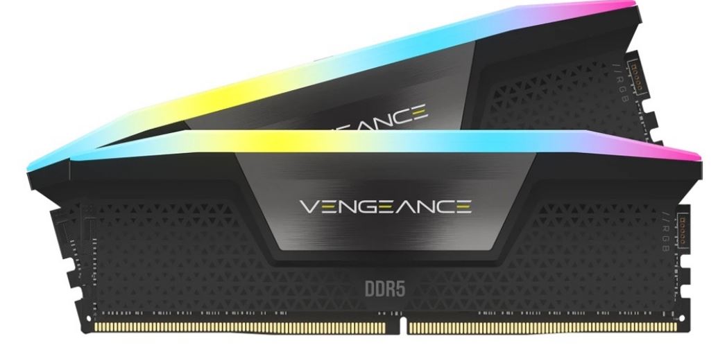 Corsair Vengeance RGB 32GB (2x16GB) DDR5 6000MHz CL36 Desktop Gaming Memory with RGB Lighting and AMD & Intel Compatibility