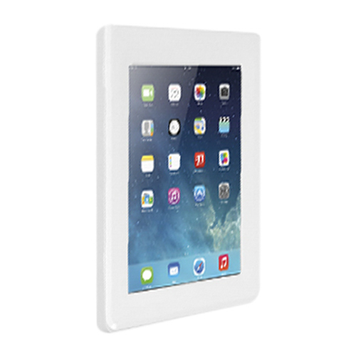 Brateck Anti-theft Plastic Wall Mount Tablet Enclosure for 9.7"–10.1" Screens, White, VESA 75x75 Compatible, Lock with Key