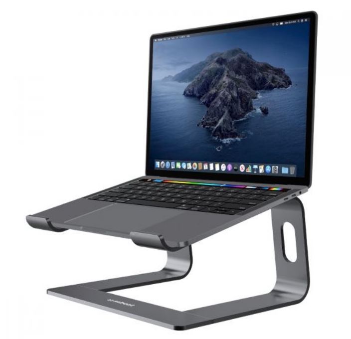 mbeat Stage S1 Elevated Laptop Stand for Laptops up to 16" - Durable Aluminium Alloy, Ergonomic Design, Space Grey