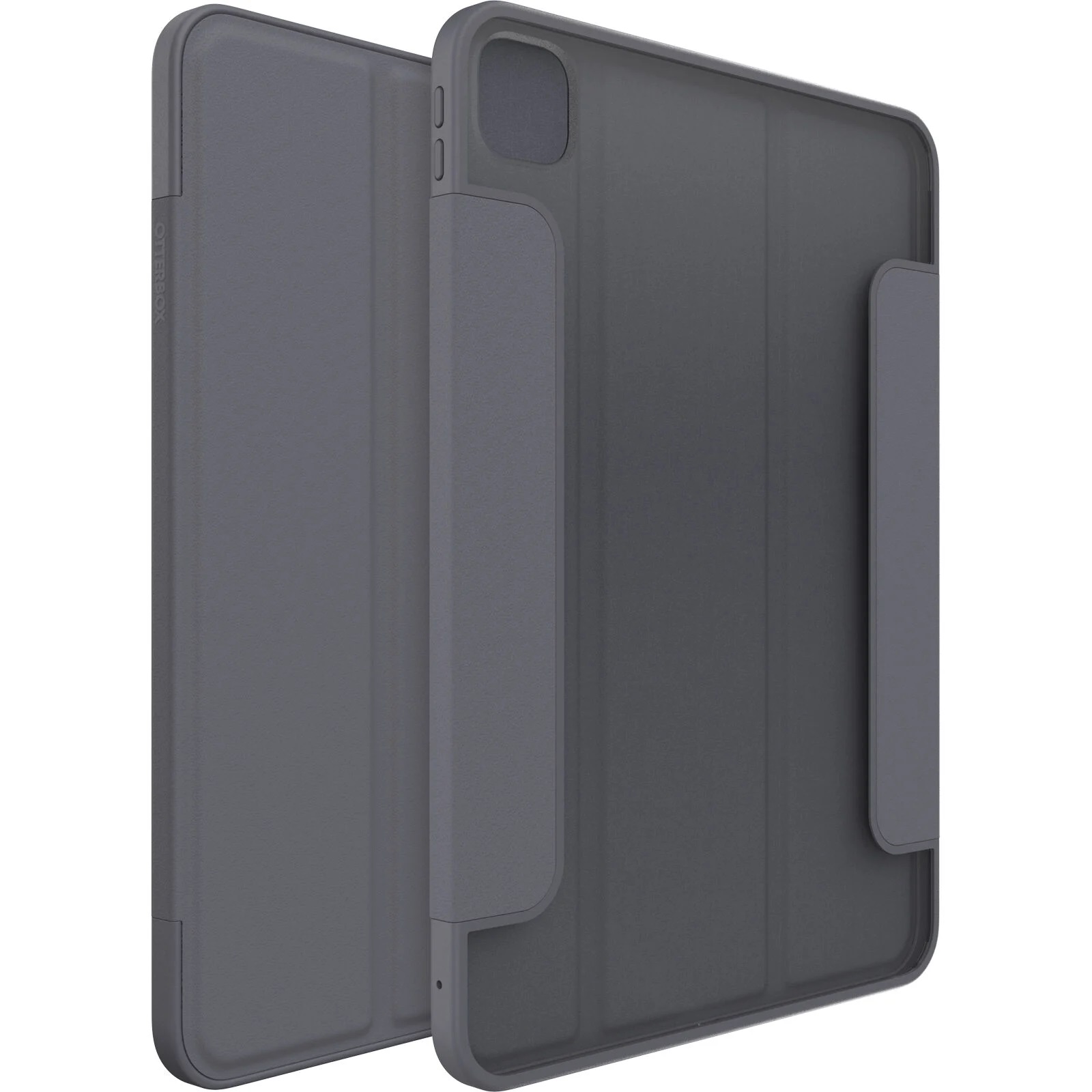 OtterBox Symmetry Folio Protective Case for Apple iPad Pro 11-inch (5th Gen, M4) - Thunderstorm Clear/Dark Grey, Multi-Position Stand, Drop+ Certified