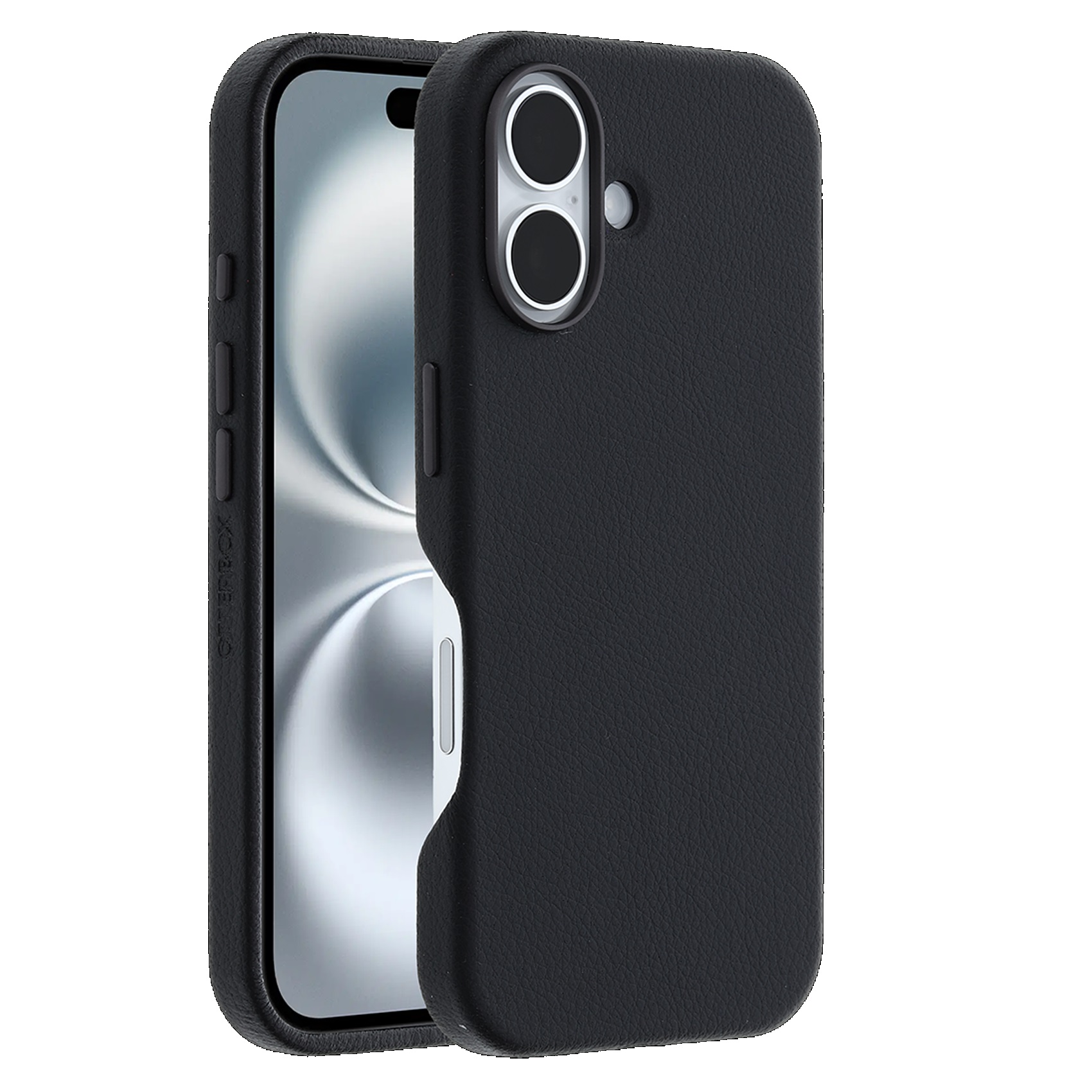 OtterBox Symmetry MagSafe Cactus Leather Case for Apple iPhone 16 Plus (6.7") - Black