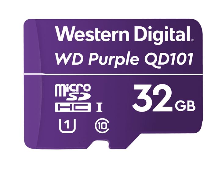 Western Digital WD Purple 32GB MicroSDXC Card - 24/7 Surveillance, Ultra Endurance, Weather & Humidity Resistant, SDA 6.0, 3-Year Warranty