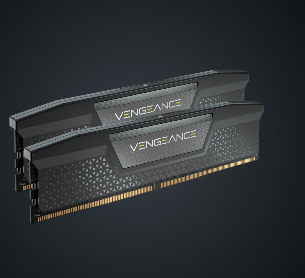 Corsair Vengeance RGB 32GB (2x16GB) DDR5 6000MHz CL30 UDIMM RGB Gaming Memory Kit Black