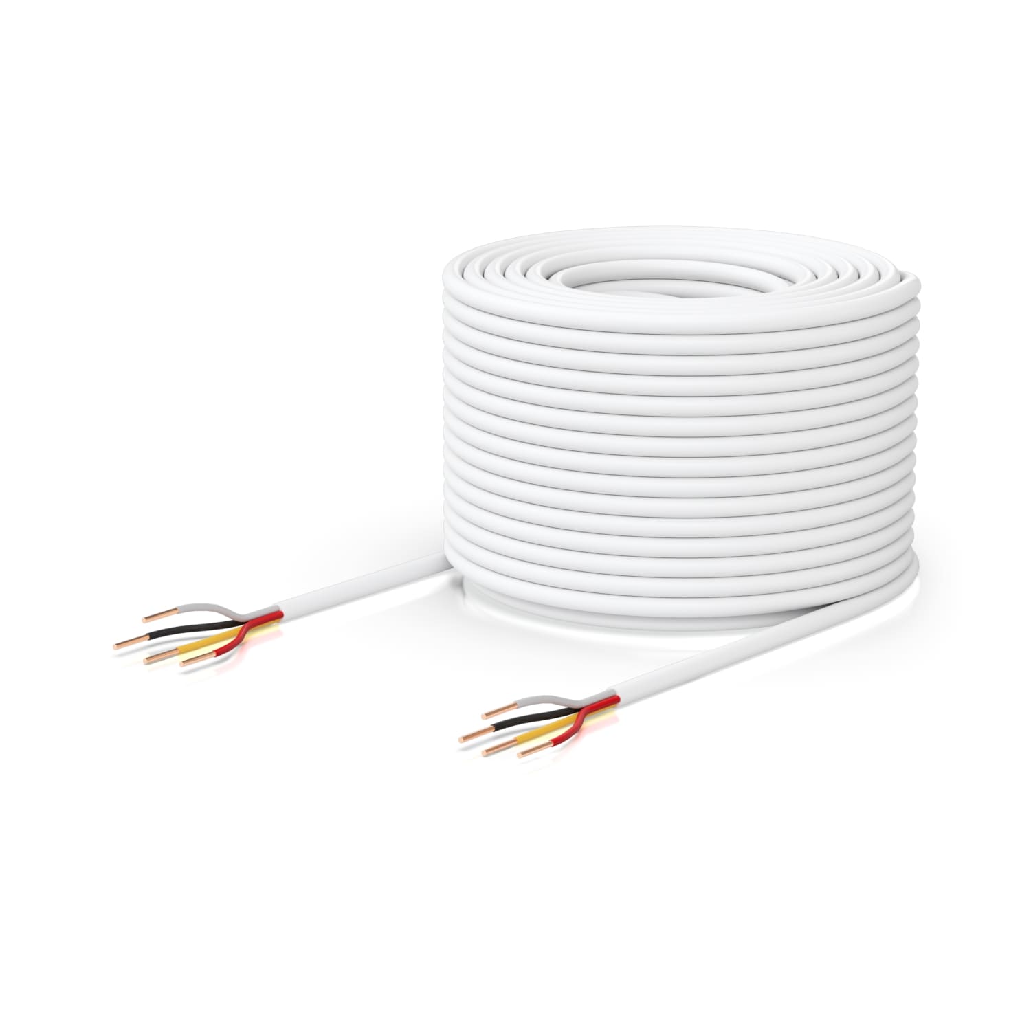 Ubiquiti Door Lock Relay Cable 500ft Two-Pair Solid Copper 36V DC White Low-Voltage Cable