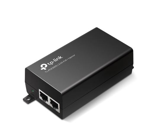TP-Link TL-POE260S 2.5G PoE+ Injector with 1x 2.5G PoE Port and 1x 2.5G Non-PoE Port, Data & Power Delivery up to 100m, Compact Wall-Mount/Desktop Design