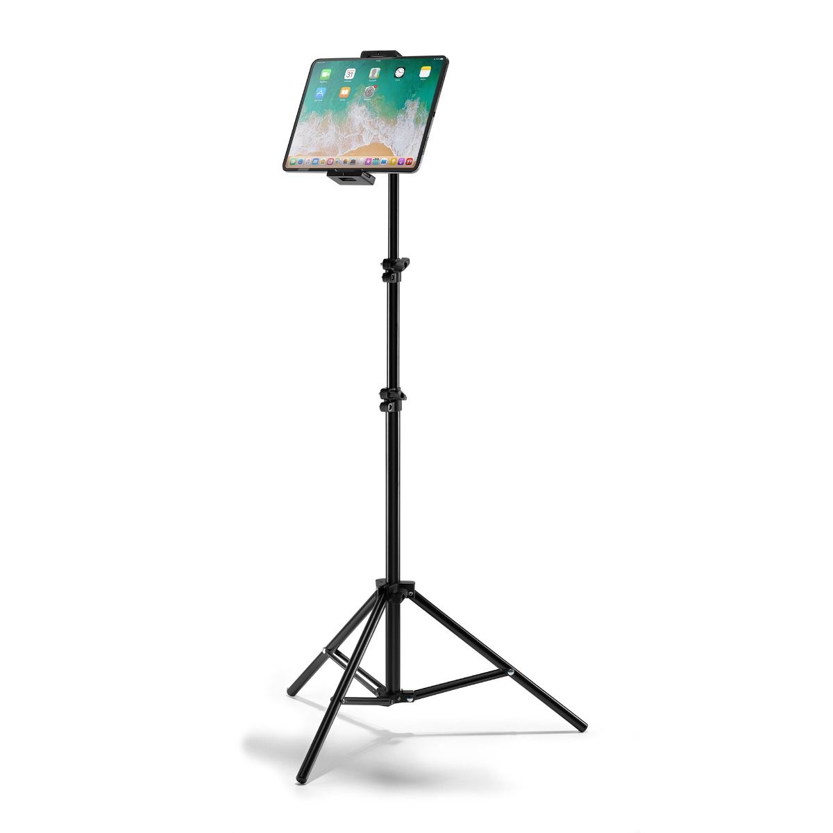 mbeat activiva Universal Table and Smartphone Tripod - Foldable, Lightweight, Height-Adjustable with Integrated Tablet/Phone Holder for 4.7" to 12.9" Devices up to 1kg