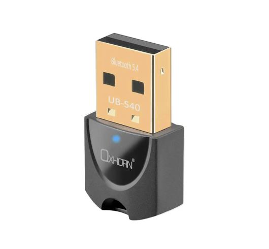Oxhorn USB Bluetooth 5.4 Wireless Dongle UB-540 – Supports Up to 7 Devices, A2DP Stereo, Windows 7/8/10/11 Compatible