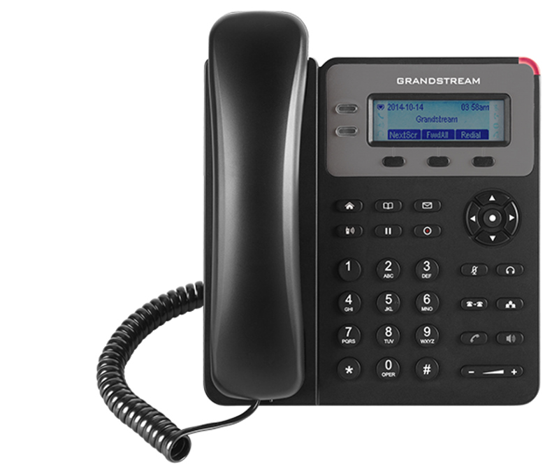 Grandstream GXP1610P 1 Line IP Phone with 1 SIP Account, 2 Call Appearances, 3-Way Conferencing & 2.95” LCD, PoE Enabled