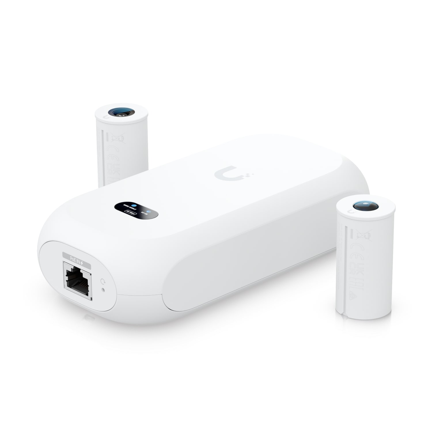 Ubiquiti AI Theta Security Camera System with 8MP Wide-Angle & 12MP 360° Fisheye Lenses and Color LCM Display