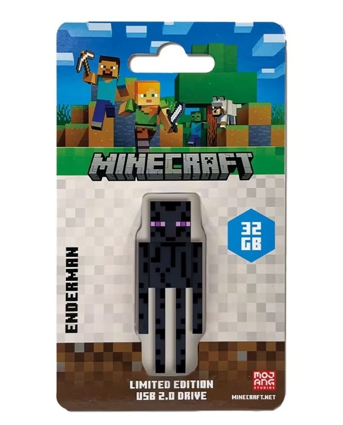 Verbatim Minecraft Enderman Collector's Edition 32GB USB Flash Drive – Limited Edition Minecraft Movie 2025 Collectible
