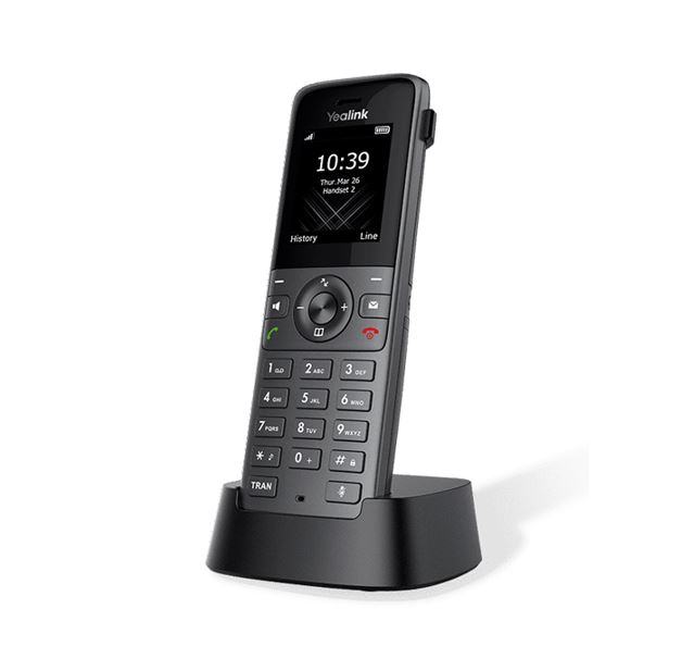 Yealink W73H High-Performance IP DECT Handset with HD Audio, 35H Talk Time, 400H Standby, Noise Reduction & Microsoft SIP Gateway