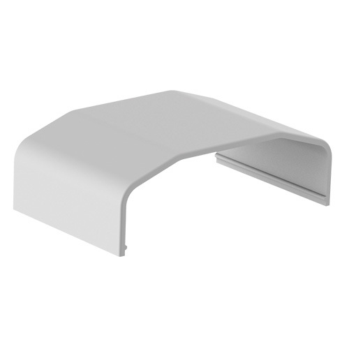 Brateck Plastic Cable Cover Joint 64x21.5x40mm ABS White Snap-On Cable Management Connector