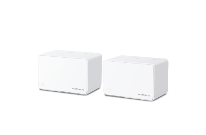 Mercusys Halo H80X (2-pack) AX3000 Dual-Band Whole Home Mesh Wi-Fi 6 System with 3000 Mbps Speed, Coverage up to 460m², MU-MIMO, and Gigabit Ethernet Ports