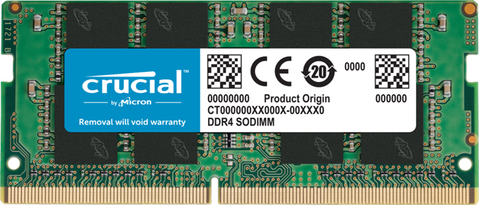Crucial 16GB DDR4-3200MHz CL22 1.2V SODIMM Laptop RAM Module CT16G4SFRA32A - High Performance Memory Upgrade