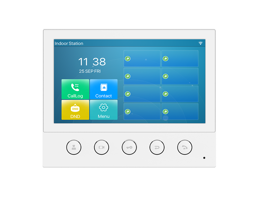 Fanvil i53W Indoor SIP Station - 7" Color Touch Screen, 6 SIP Lines, PoE, HD Audio & Video, Linux OS, ONVIF, 2-Year Warranty