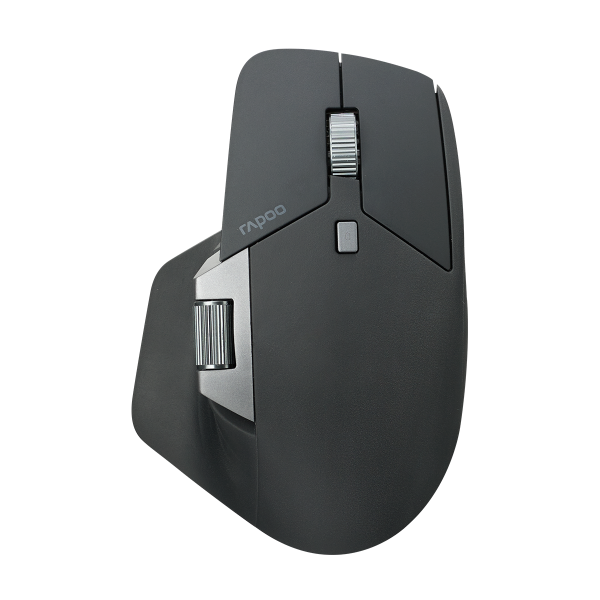 Rapoo MT760L Multi-mode Wireless Ergonomic Mouse with Bluetooth 5.0 & 2.4G, Adjustable DPI up to 4000, Rechargeable Battery, 11 Programmable Buttons