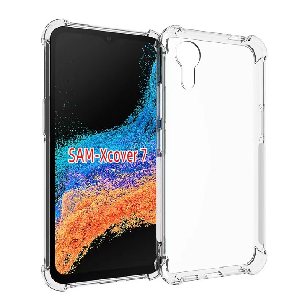 Pisen Clear Jelly TPU Shockproof Case for Samsung Galaxy Xcover7 6.6 Inch - Drop Protection, Extra Grip, Flexible & Durable