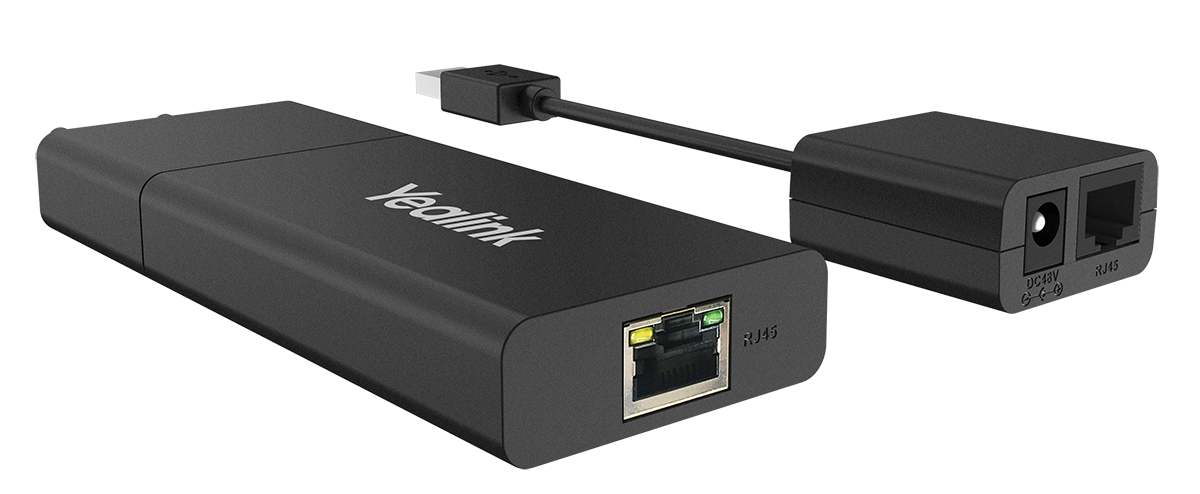 Yealink USB2CAT5E-EXT USB Extender Kit - Extend USB Signals up to 40 Meters via CAT5e Cable for Meeting Rooms
