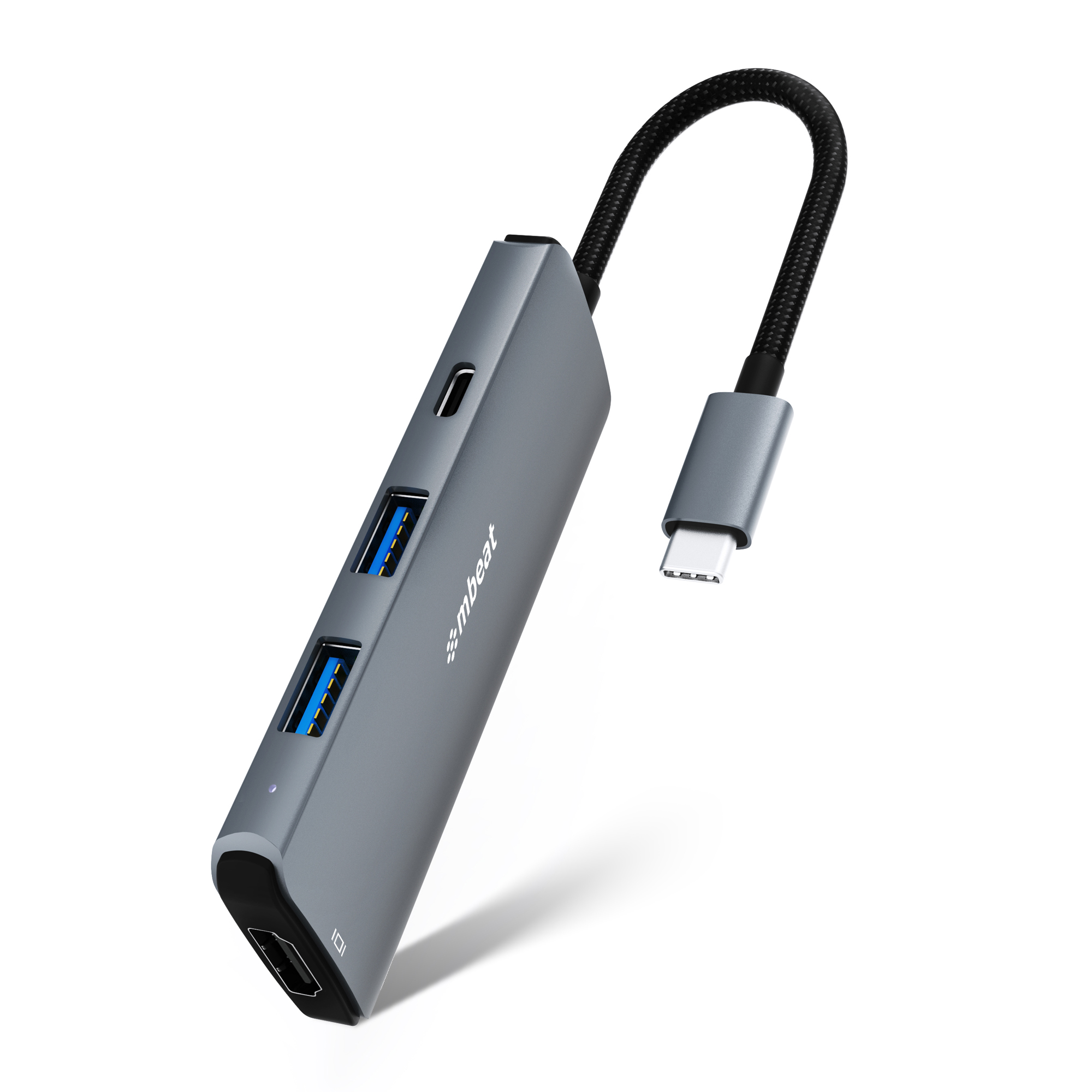 mbeat Elite 7-in-1 USB-C 3.2 Gen2 Hub with 8K HDMI 2.1, 100W PD Pass-Through, SD/MicroSD Card Readers & Triple 10Gbps USB Ports