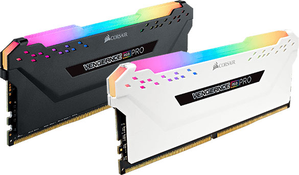 Corsair Vengeance RGB PRO Light Enhancement Kit White – RGB DDR4 DIMM Slot Fillers with 10 Addressable RGB LEDs, iCUE Enabled, No DRAM