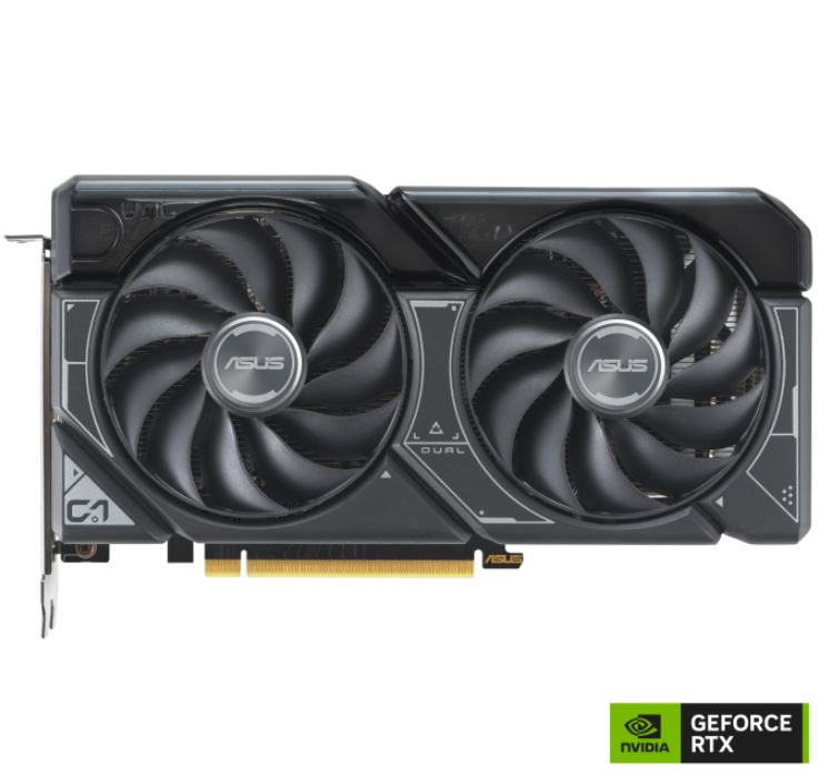 ASUS Dual GeForce RTX 4060 Ti V2 OC Edition 8GB GDDR6 PCIe 4.0 Graphics Card with 2595 MHz Boost Clock, Axial-Tech Fans, HDMI 2.1a & DisplayPort 1.4a