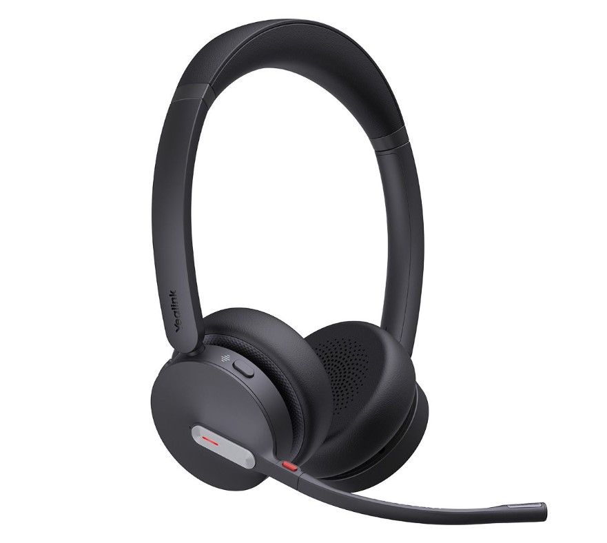Yealink WH64 Hybrid Dual Teams DECT & Bluetooth Wireless Headset with 3-Mic Noise Cancellation and DECT Dongle USB-A WDD60