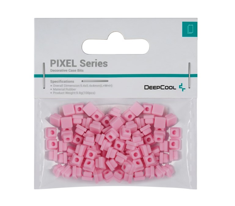 DeepCool PIXEL Decorative Silicone Case Bits - Pink (100 pcs) for CH160, CH360, CH560, CH780, MORPHEUS Cases