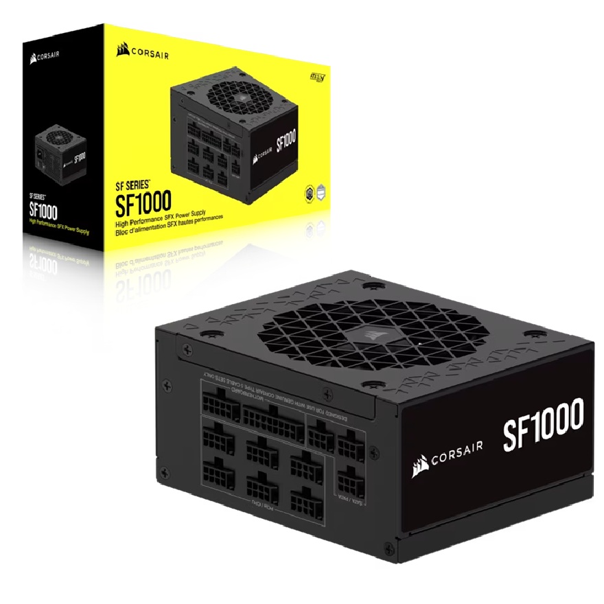 Corsair SF Series SF1000 1000W Fully Modular 80 PLUS Platinum SFX Power Supply with ATX 3.1 & PCIe 5.1 Support