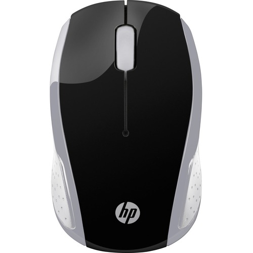HP Wireless Mouse 200 2.4GHz USB Dongle Pike Silver, 1000 DPI, 3 Buttons, Up to 12 Months Battery Life, Ambidextrous Comfort Design