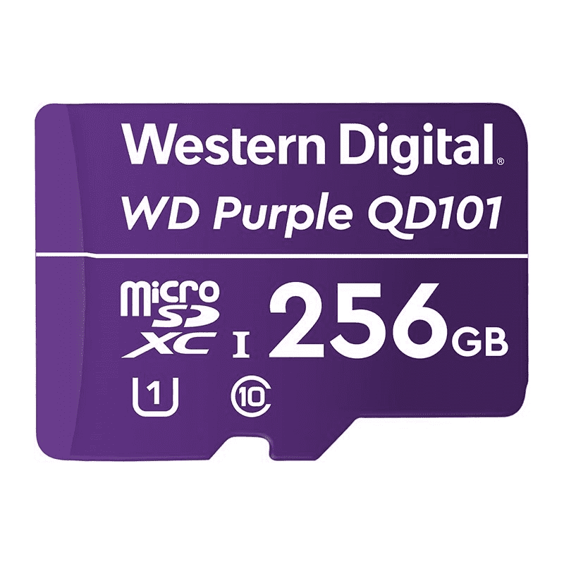 Western Digital WD Purple 256GB Ultra Endurance microSDXC Card - Weather Resistant, 24/7 Surveillance Storage with 100/60 MB/s Speed