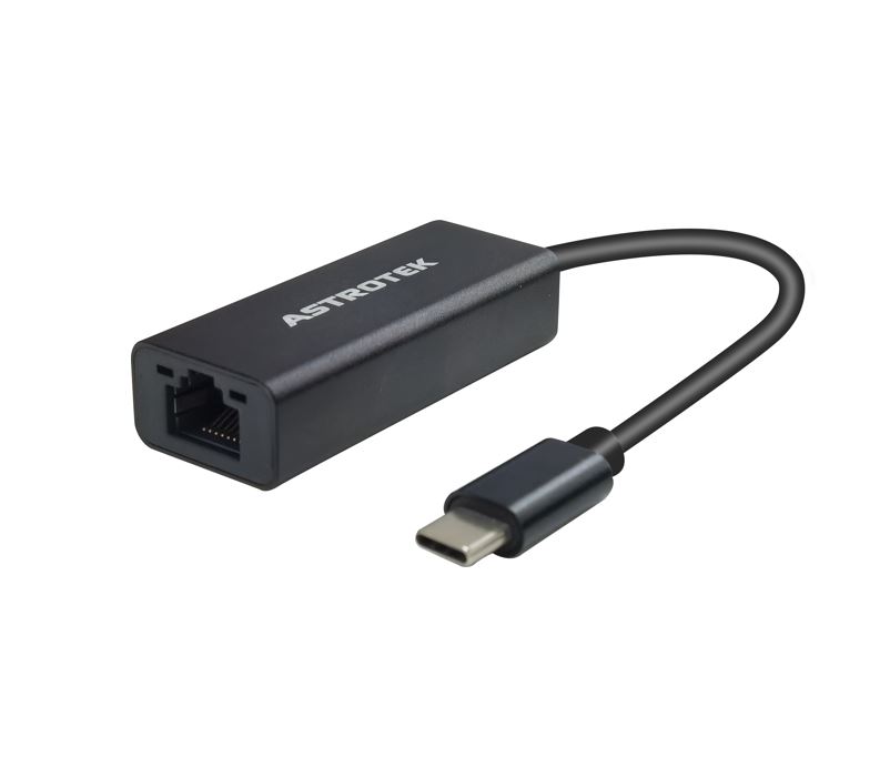 Astrotek USB-C to RJ45 Gigabit Ethernet Adapter 15cm Cable - USB-C Male to RJ45 Female for MacBook, iPad Pro, HP, Dell, Lenovo, Asus, MS Surface