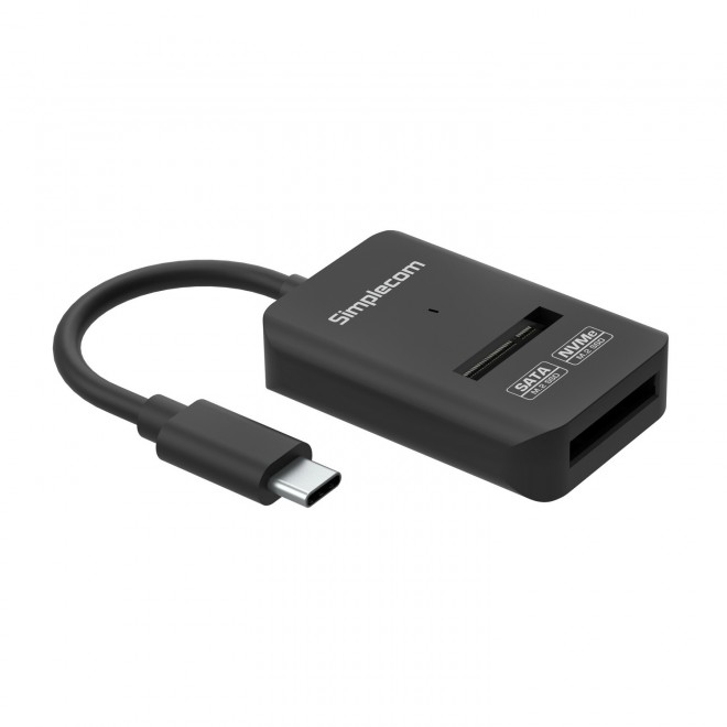Simplecom SA506 Dual Protocol M.2 NVMe & SATA SSD to USB-C Adapter Converter USB 3.2 Gen 2 10Gbps