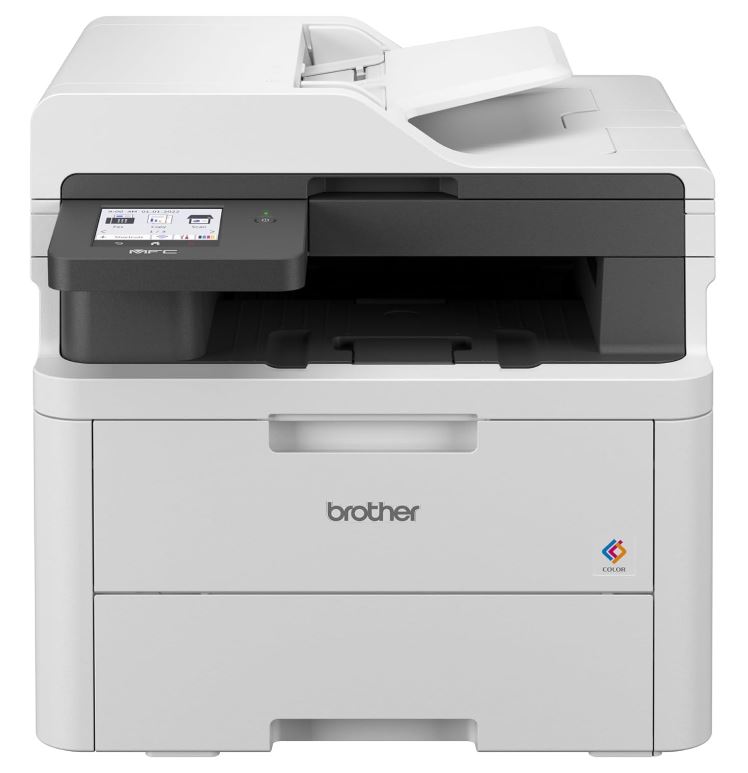 Brother MFC-L3755CDW Compact Colour Laser 4-in-1 Printer with Duplex, ADF, Wired & Wireless Networking, 26 ppm Print Speed