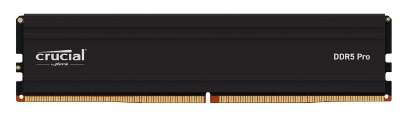 Crucial Pro 48GB DDR5-5600 UDIMM CL46 Black Heat Spreader Desktop Gaming & Professional Memory Module