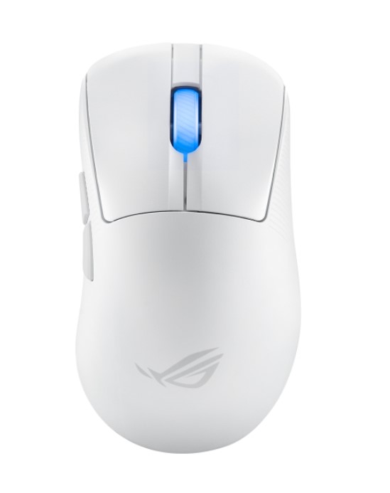 ASUS ROG KERIS II Ace Wireless Ergonomic Lightweight Gaming Mouse 42,000 DPI ROG AimPoint Pro Optical Sensor Moonlight White