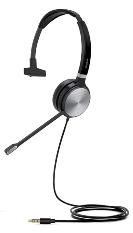 Yealink UHM361 Premium Wideband 3.5mm Mono Headset for Yealink IP Phones – Noise-Canceling Mic, HD Audio, Comfortable Design
