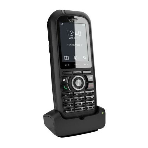 Snom M80 Ruggedized IP65 DECT Handset with Bluetooth, HD Audio, Backlit Keypad, Alarm Function & LED Color Display - Durable Outdoor & Indoor Wireless Phone