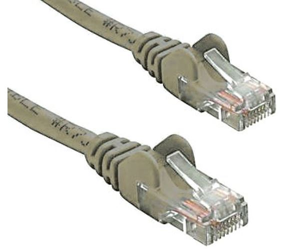8ware 25cm Cat5e UTP RJ45 Ethernet Network Cable Grey - 26AWG Copper Patch Cord LAN