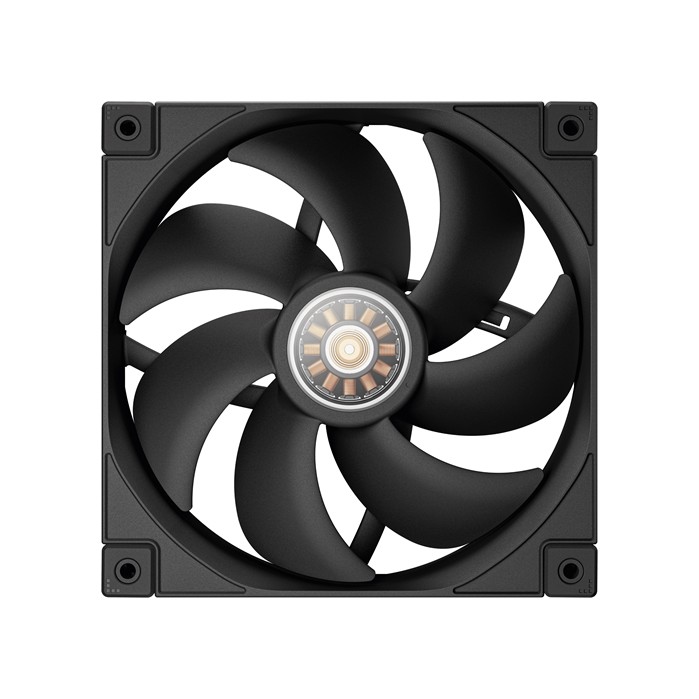 DeepCool FT14 140mm High-Performance PWM Cooling Fan with Fluid Dynamic Bearing, Low Noise ≤25.1dB, 500-1650 RPM, White LED, Durable Composite Blades