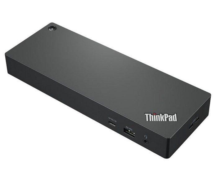 LENOVO ThinkPad Thunderbolt 4 Workstation Dock 230W Power Delivery Supports 1x 8K30 / 4x 4K60 Displays HDMI 2.1 2x DisplayPort 1.4 4x USB-A USB-C GbE Audio Combo Jack 300W Adapter
